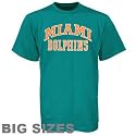 Miami Dolphins Aqua Heart and Soul Big Sizes T-shirt