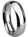 Tungsten Carbide 8 mm (5/16 in) High Polished Comfort Fit Domed Wedding Band Ring (Available in Sizes 8 to 11) size 9