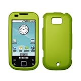 Samsung Acclaim R880 Neon Green Rubberized Hard Cover Crystal Case