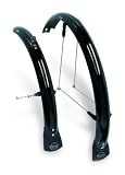 Planet Bike Hardcore Front Recumbant Bicycle Fender with Stainless Steel Hardware and Mud Flap (Black, 16-Inch Tires/50mm Wide)