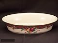 Lenox Holiday Tartan Gold Banded Ivory China Open Vegetable Bowl
