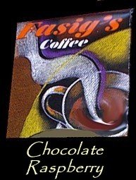 Decaf. Chocolate Raspberry Flavored Coffee 5 lbs. Whole Bean by Fasig