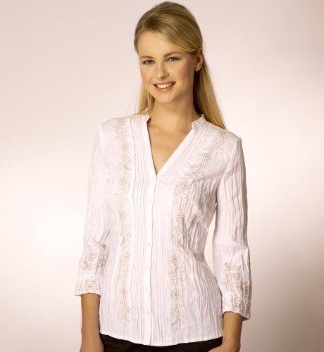 Per Una Natural Pintuck Shirt clothing