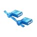 Panduit DNFR14250FIB-KD Reel Smart System Disco Female Disconnects, Nylon Fully Insulated, Right Angle, 16 - 14. AWG Wire Range, Blue, 0.250 x 0.032" Tab Size, 0.178" Max Insulation, 0.37" Width, 0.21" Height, 0.60" Head Length, 0.57" Arm Length (1500 Pieces Per Reel)
