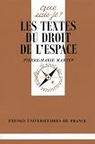 Les Textes du droit de l espace