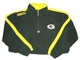 Green Bay Packers NFL Team Apparel Big & Tall Quarter Zip Crewneck Polar Fleece Sweatshirt (2X)
