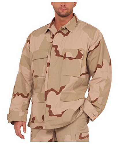 Rothco Mens BDU 3 Color Desert Shirt