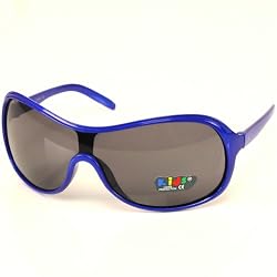 Kids Child 3-7+ Sunglasses Beach UV 400 Boys Blue with Smoke Lens