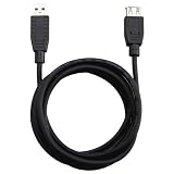 COMPUCESSORY / USB Cable Extension, Male to Male, AA, 6', Black / CCS10425 / Sold as 1 Each / Mfr Part # 10425