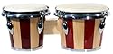 Technote 7 inch and 8 inch Bongo Set - Red and White Stripe
