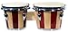 Bongos (pair) - red/white stripe