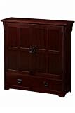 Review Home Decorators Collection  / Craftsman Wide Bookcase Wood Four-shelf Macintosh Oak