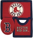 Boston Red Sox 3 Piece Bath Rugs