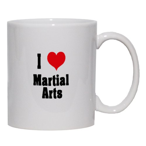 I Love/Heart Martial Arts Mug for Coffee / Hot Beverage (choice of sizes and colors)