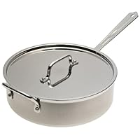 Cuisinart TPC33-28H MultiClad Pro Stainless 5-1/2-Quart Saute Pan with Helper Handle & Lid