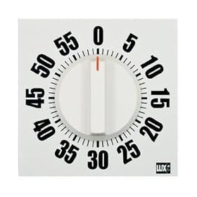 Lux CP2429-01 Mechanical Easy Read Timer, White
