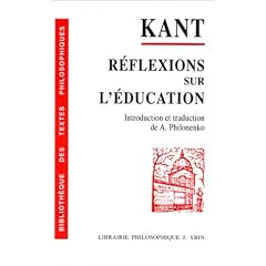Reflexions sur l'education