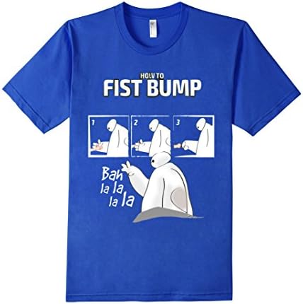 Men's HOW TO FISTBUMP! T-SHIRT Large Royal Blue