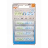 【地球に優しいeco ruba】ゲーム機やデジカメに！ニッケル水素単三充電池2000mAhの大容量4本!!　充電器をすでにお持ちの方に♪