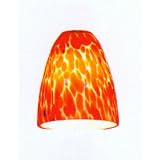 Click here to buy Omega Small Burgundy Fire Glass Pendant Lamp by .