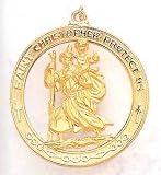 Saint Christopher Medal in 14kt Gold