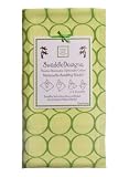 Swaddle Designs Marquisette Swaddling Blanket – Kiwi with Pure Green Mod Circles