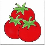 FRUITS-VEGETBLES-TRIVETS-WALL PLAQUES-TOMATOES TILE by Besheer Art Tile, Bedford, New Hampshire, U.S.A.