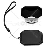 Fotodiox Video Camera, Camcorder DV Lens Hood, Sun Shade, 30mm Silver