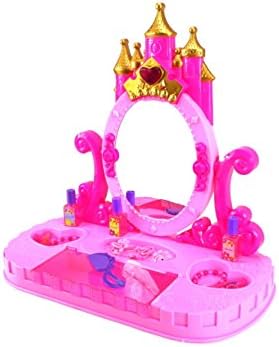 Princess castle tabletop mirror vanity play set with lights and sounds