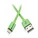 [Apple MFi Certified] Cable Matters Lightning Cable in Green 6.6 Feet/2 Meters