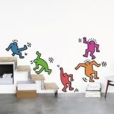 Five Dancing Figures by Keith Haring, 20x28