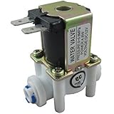 DIGITEN DC 12V 1/4" Inlet Feed Water Solenoid Valve Quick Connect N/C normally Closed