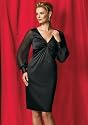Adrianna Papell Ruched V-Neck Dress