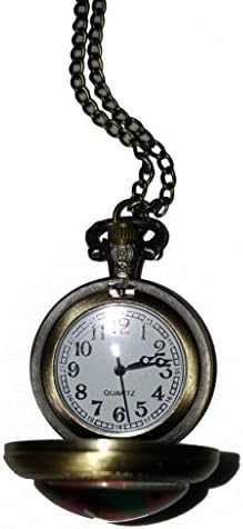Pretty Lee Deadpool And Lady Deadpool Pocket Watch Memory Locket Necklace Vintage Pocket Watch Necklace Silver