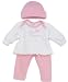 Preemie-Yums Princess Screened Shirt, Legging and Hat - Pink, Small
