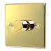 POLISHED BRASS 1 GANG 2 WAY 500WATT DIMMER SWITCH C355PBW