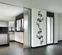 WANDTATTOO BLUMENRANKE BLUME PFLANZE HIBISKUS WANDAUFKLEBER WANDSTICKER WALLPRINT (Gr&ouml;&szlig;e 175 x 37 cm) Nr.140
