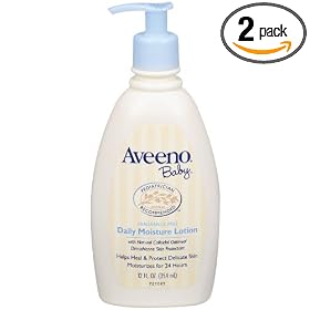 AveenoBaby Daily Moisture Lotion, 12 Ounce (Pack of 2)