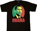 Election 08 President Obama Rasta African Black T-shirt Tee