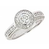 14k White Gold Diamond Engagement Ring UGL Certified $4200 (1.21Cttw, FG Color, VS Clarity)