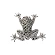 STERLING SILVER BROOCH 26X33mm - Marcasite