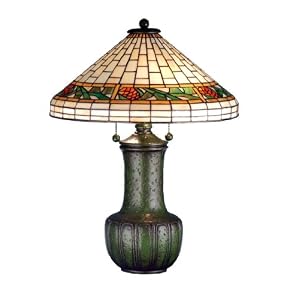 25 Inch H Bigelow Grueby Pinecone Table Lamp Table Lamps by Meyda
