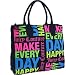 Juicy Couture Large Make Everyday Happy Denim Cotton Tote Bag