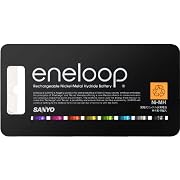 SANYO eneloop tones glitter 充電式ニッケル水素電池(単4形8色限定ラメ入りカラーパック) HR-4UTGA-8SL