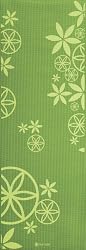 Gaiam Flower Power 5mm Premium Yoga Mat (Spring Grass Printed)