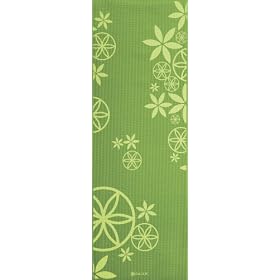Gaiam Flower Power 5mm Premium Yoga Mat (Spring Grass Printed)