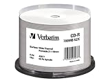Electronics : Verbatim - 50 x CD-R - 700 MB ( 80min ) 52x - white - thermal transfer printable surface - spindle - storage media