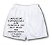 White Boxer Short with Important families are like potatoes. The best parts are under...