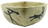 26 Oz. MARA Collectible Stoneware SOUP Salad CEREAL Square BOWL Petroglyphs EARTHTONES Design