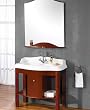 LineaAqua Nelson 36 x 23 Bathroom Vanity Solid Wood with Mirror, Faucet, Counter Top